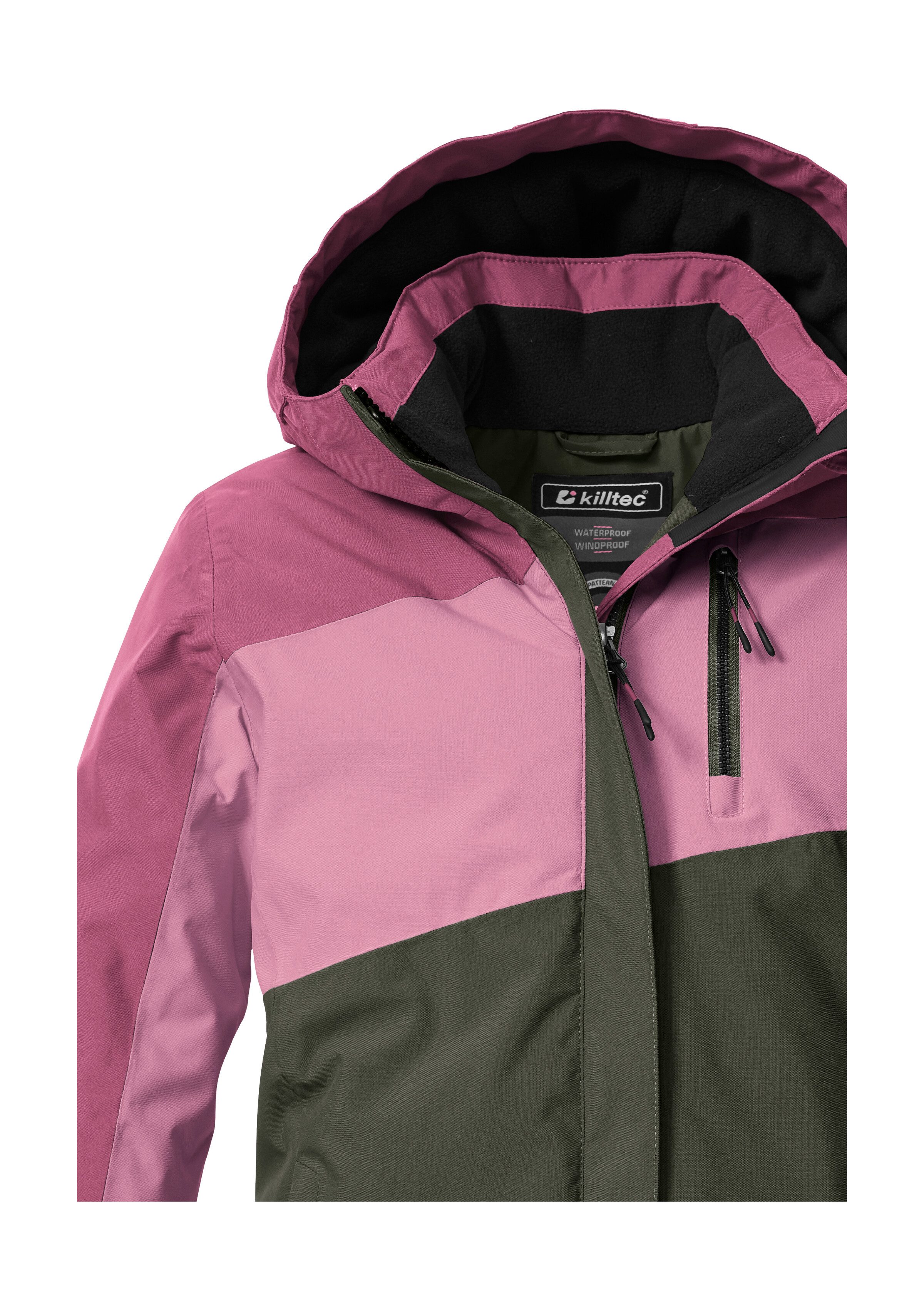 Killtec Funktionsjacke KOW 218 GRLS JCKT Winddichte, wasserdichte Kinderjacke mit verstellbarer Kapuze
