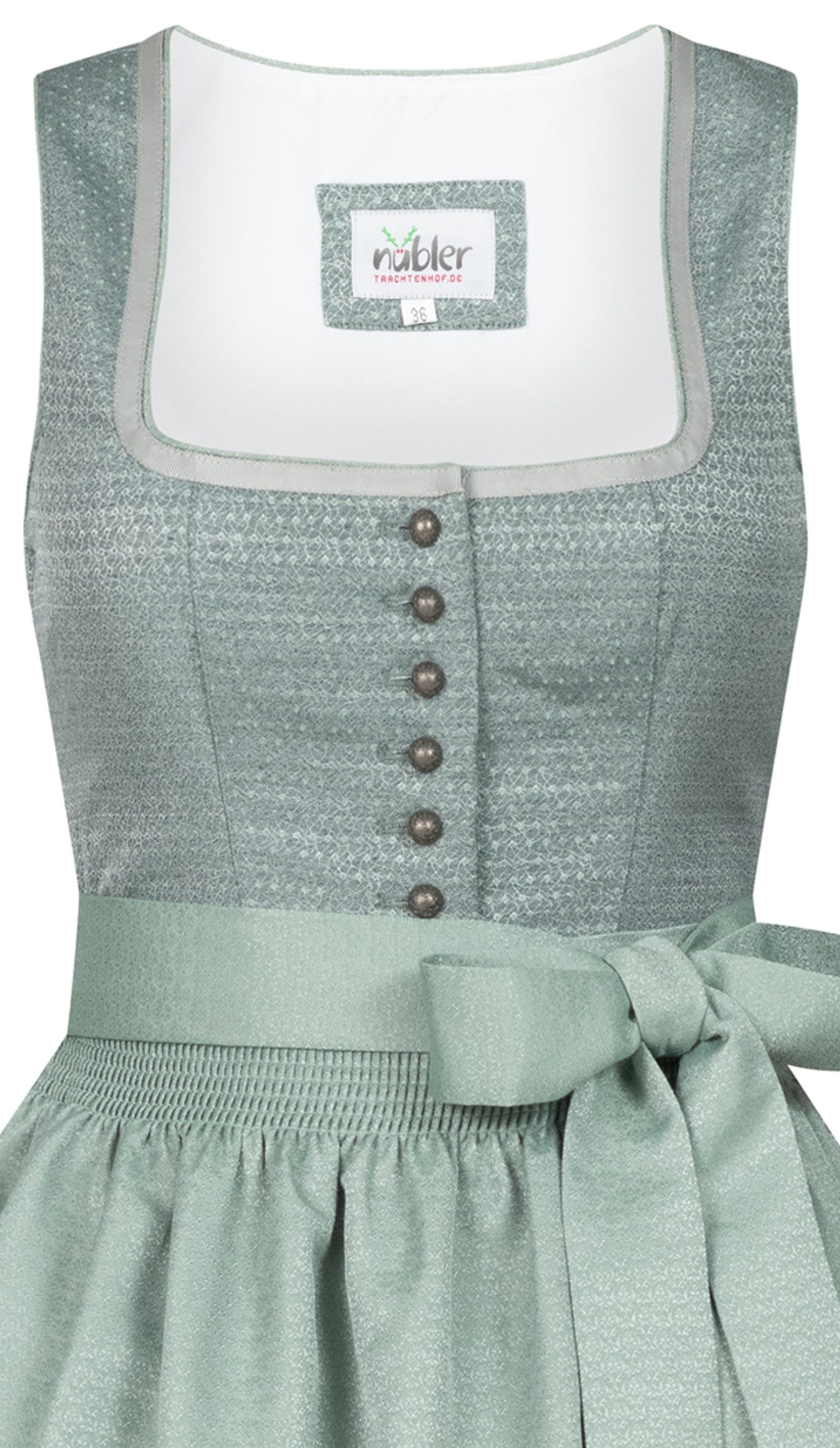 Nübler Trachtenkleid Midi Dirndl Lorna in Grün von Nübler günstig online kaufen