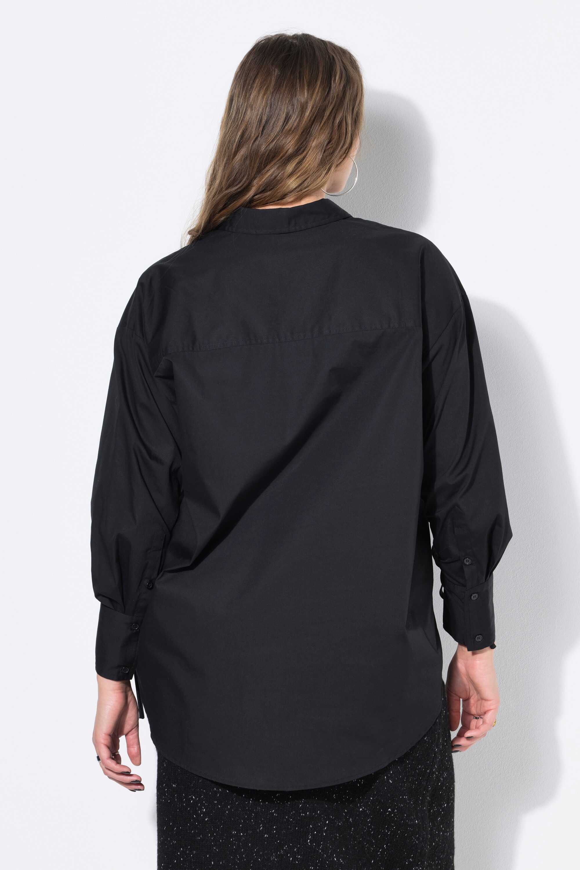 Studio Untold Hemdbluse Hemdbluse oversized Langarm innen raffbar