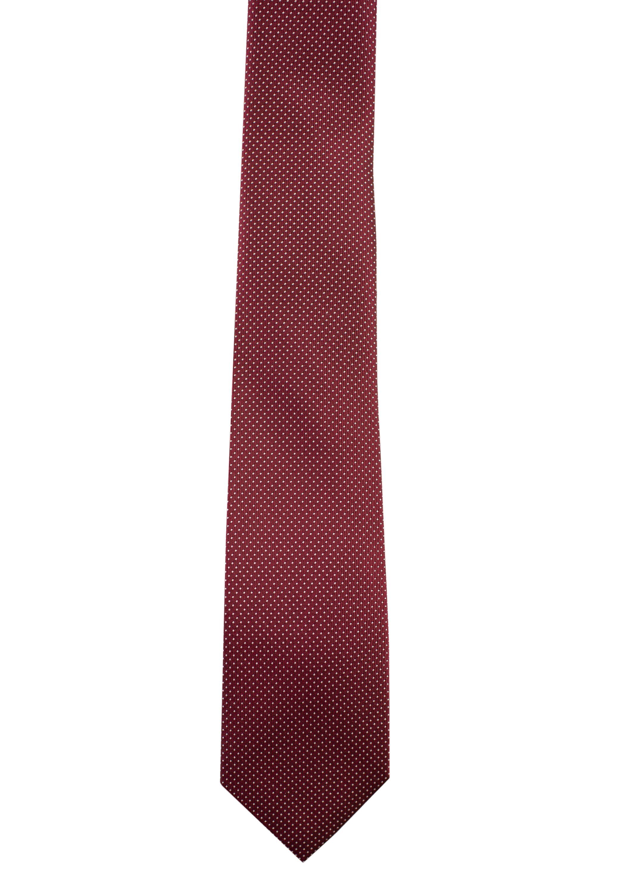 Roy Robson Krawatte aus 100% Seide - mit feiner Musterung DARK RED/PATTERN