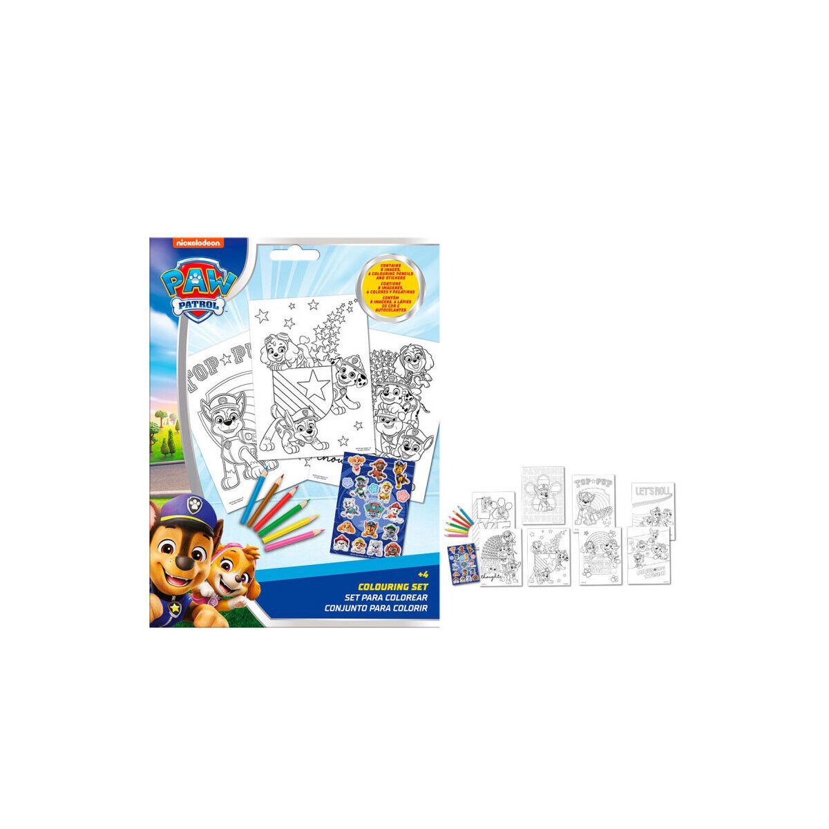 PAW PATROL Kreativset Paw Patrol Duty Calls Malset mit Aufklebern