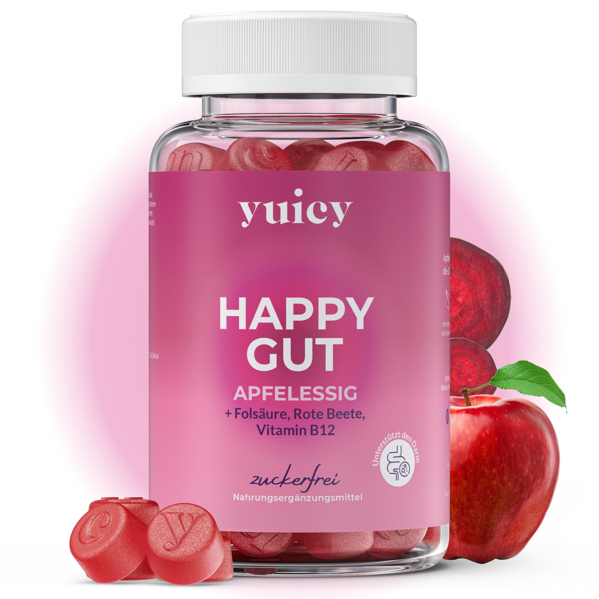 yuicy Happy Gut - Für Stoffwechsel & Verdauung Gummies, 60 St., 210 g