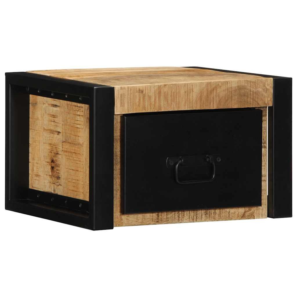 vidaXL Nachttisch Nachttisch 40x35x25 cm Raues -Massivholz (1-St)