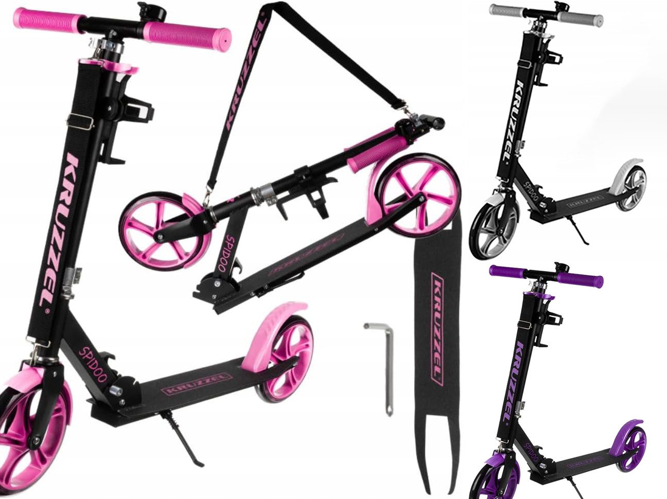 Cityroller Roller Klappbar Cityroller 200mm-Räder-Höhenverstellbar Lenkrad