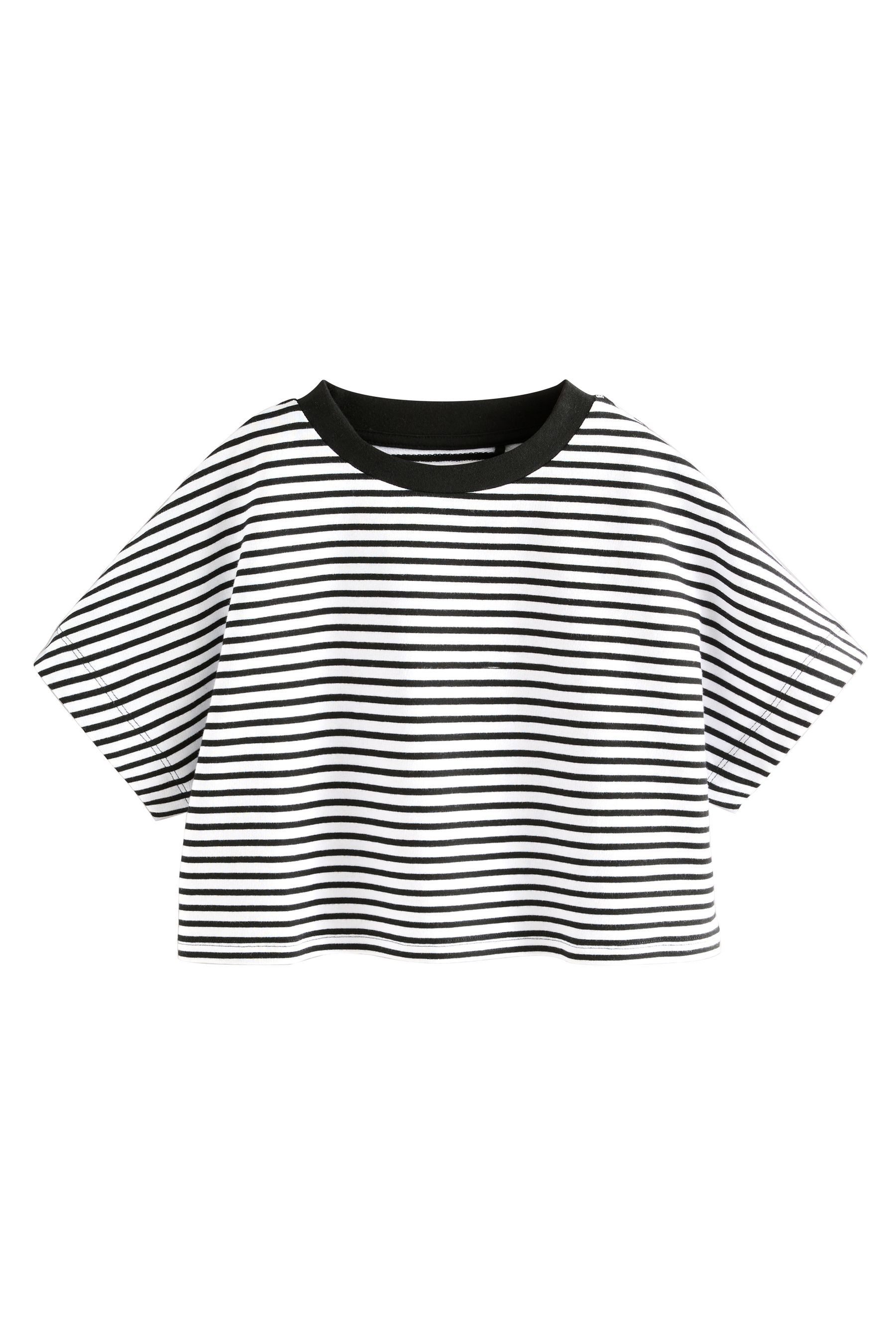 Next T-Shirt Kastiges T-Shirt aus 100 % Baumwolle (1-tlg)