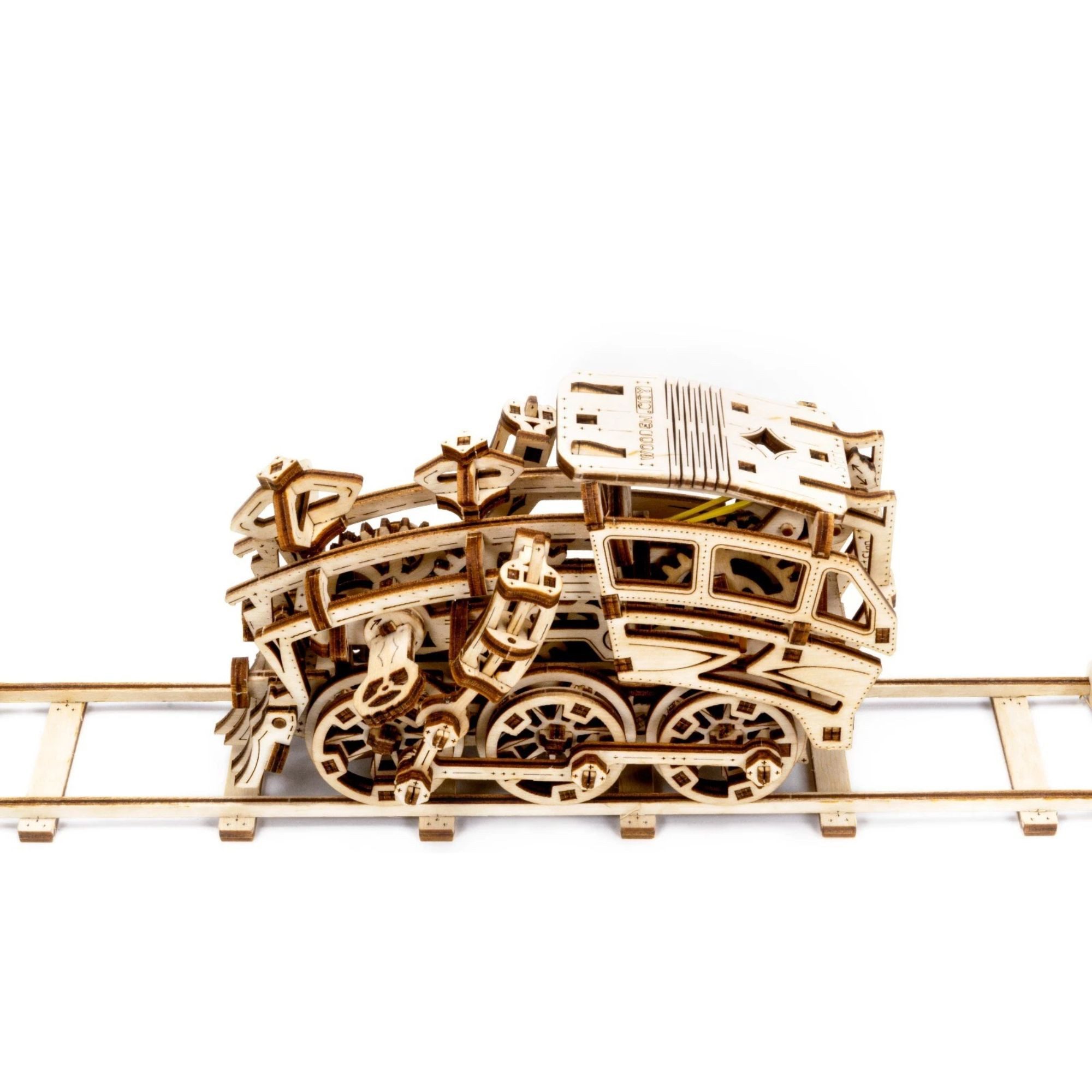 Wooden City 3D-Puzzle Dream Express Holzpuzzle (220 Teile), 220 Puzzleteile, funktionaler Gummimotor (mechanisch)