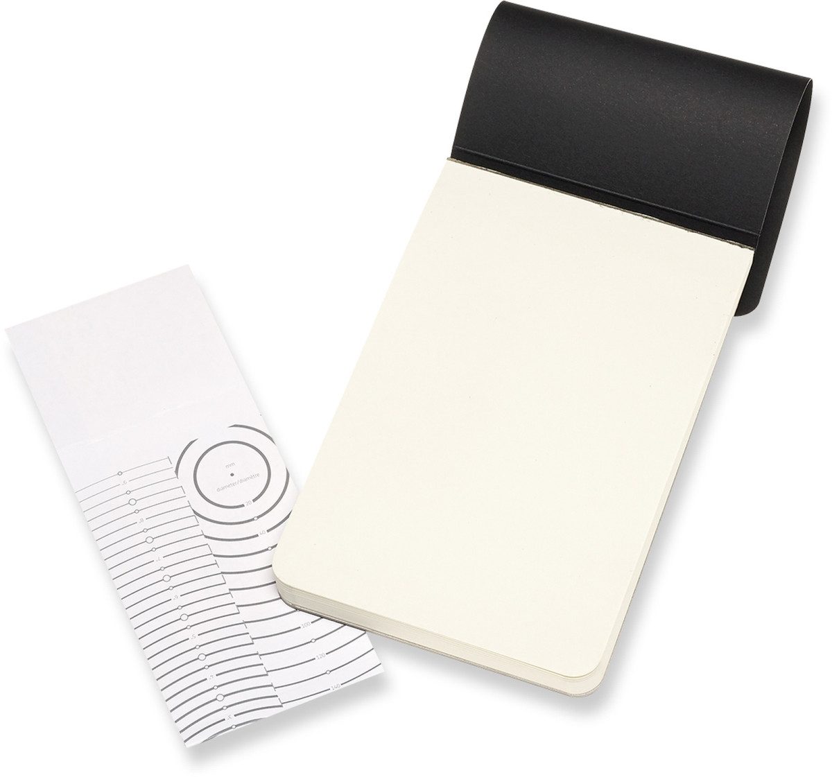 MOLESKINE Zeichenpapier Skizzenblock Pocket A6 120g/qm Kartoneinband schwarz