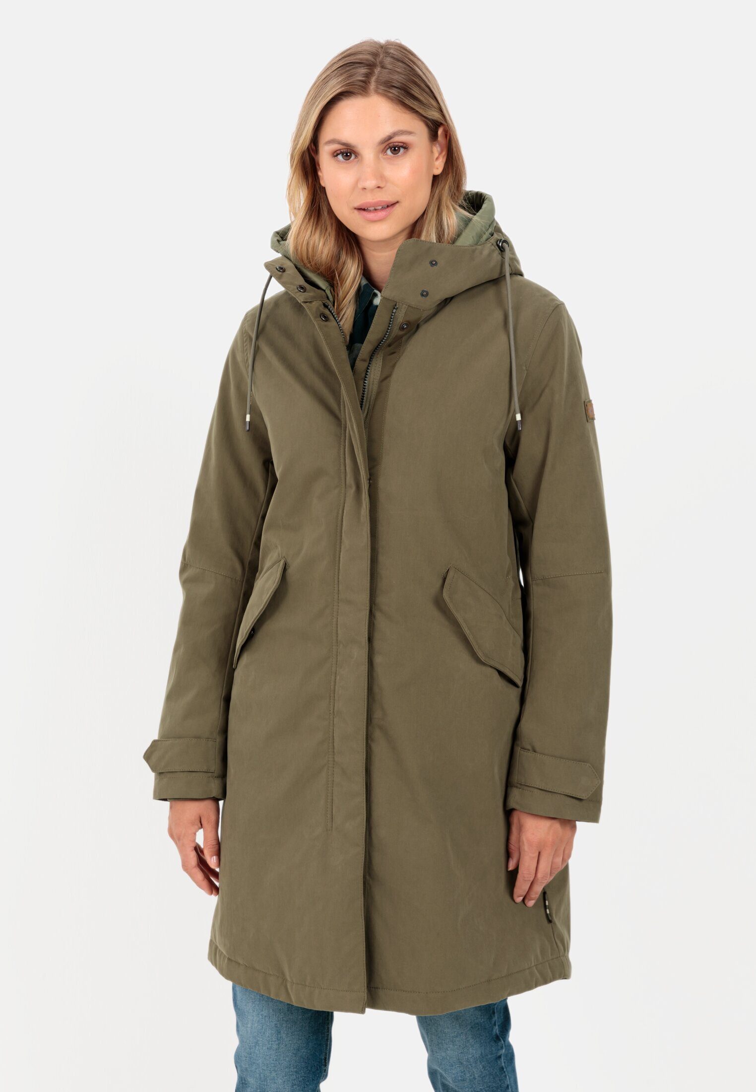 Funktionsmantel aus einem Organic Cotton-Mix
