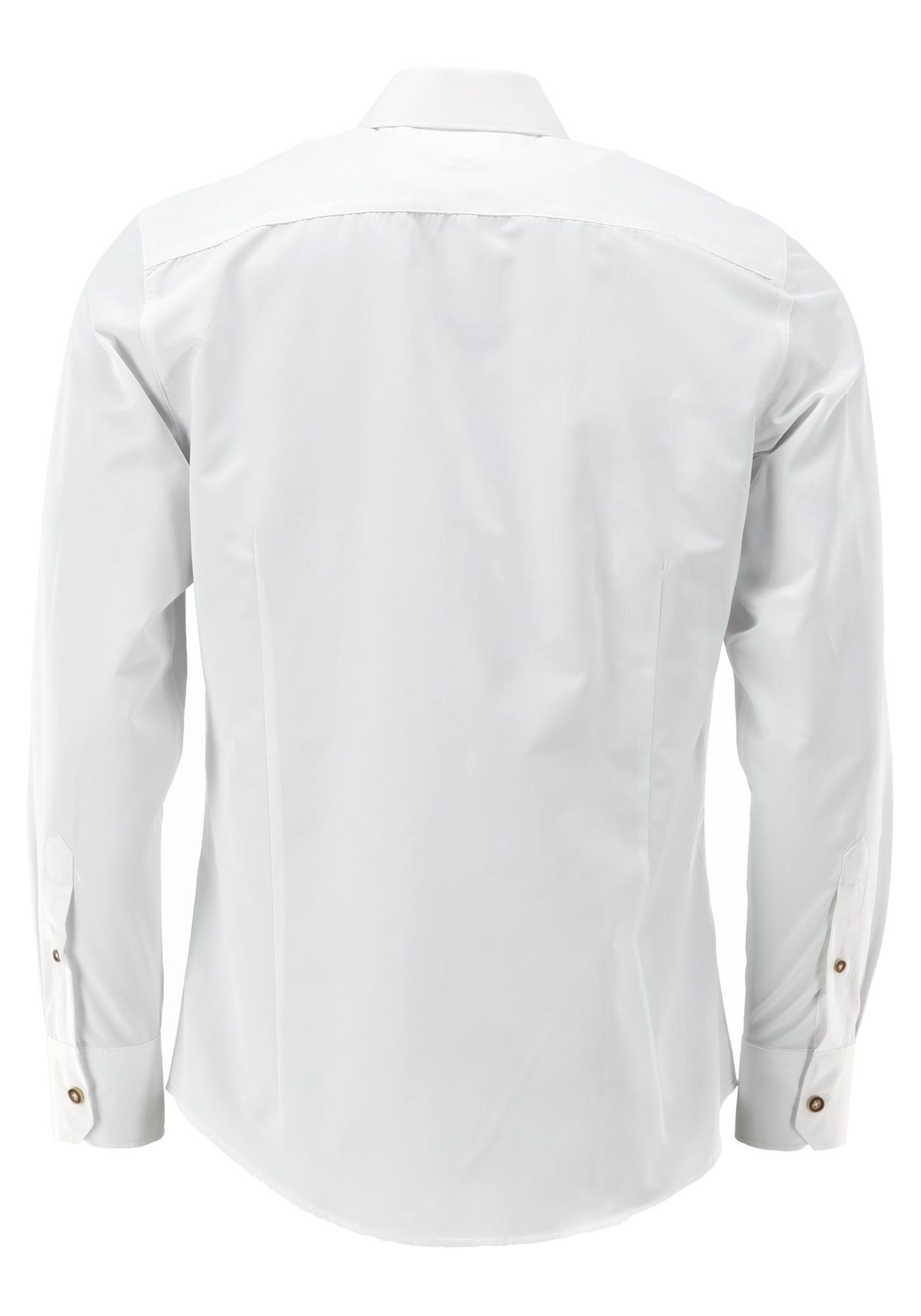 Langarmhemd Lexor Herren OS-Trachten Trachtenhemd mit Liegekragen