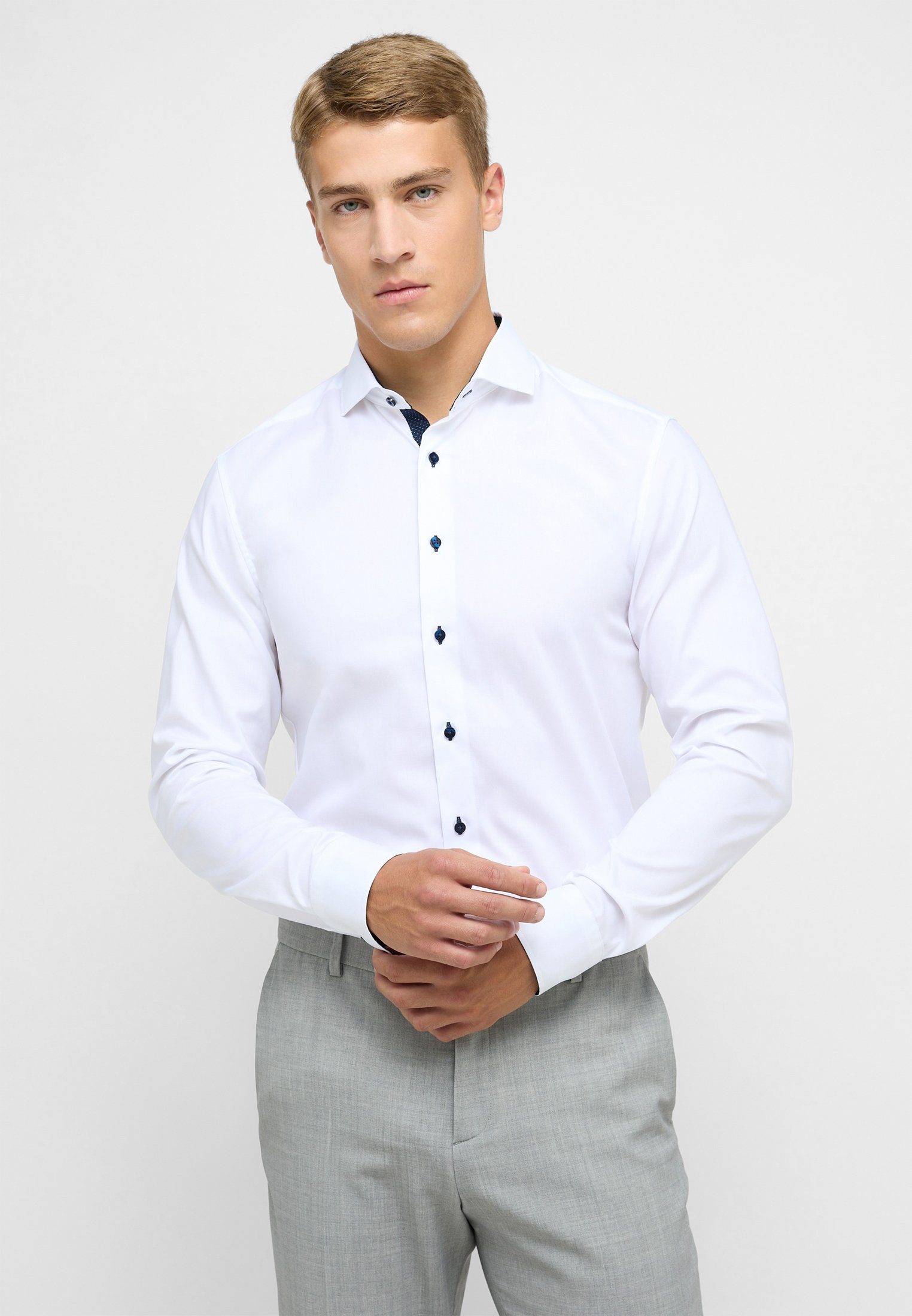 Eterna Langarmhemd SLIM FIT NON IRON (bügelfrei) günstig online kaufen