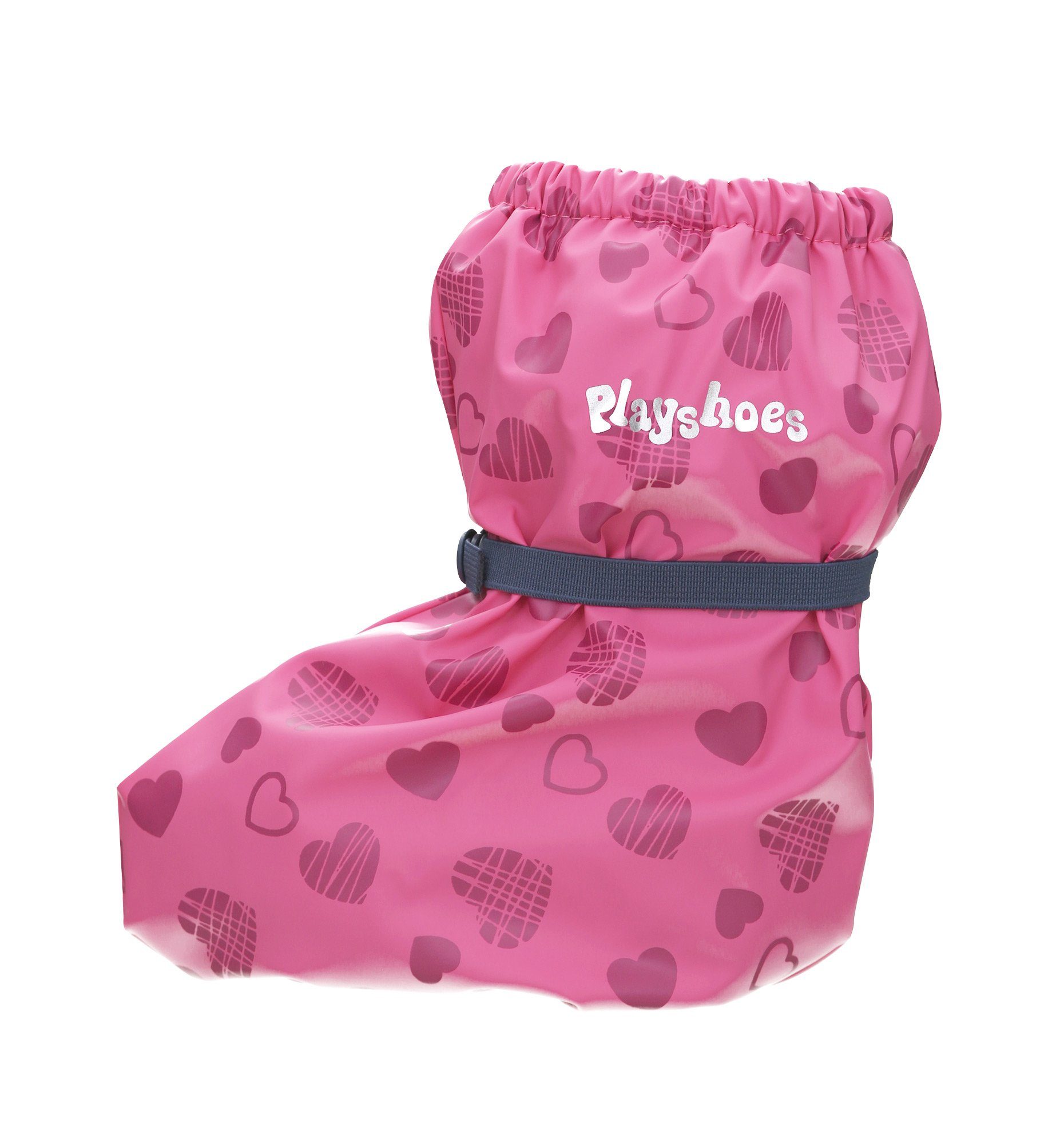 Playshoes Füßlinge Regenfüßlinge mit Fleece-Futter Herzchen