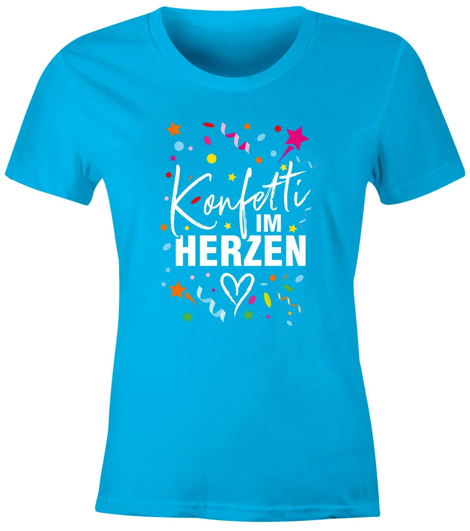 MoonWorks Print-Shirt Damen T-Shirt Fasching Karneval günstig online kaufen