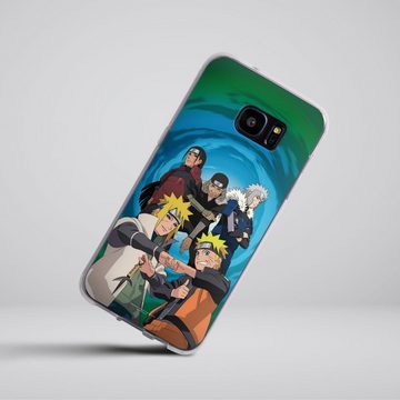 DeinDesign Handyhülle Hokage Naruto Shippuden Offizielles Lizenzprodukt 4 Hokagen Group, Samsung Galaxy S7 Edge Silikon Hülle Bumper Case Handy Schutzhülle