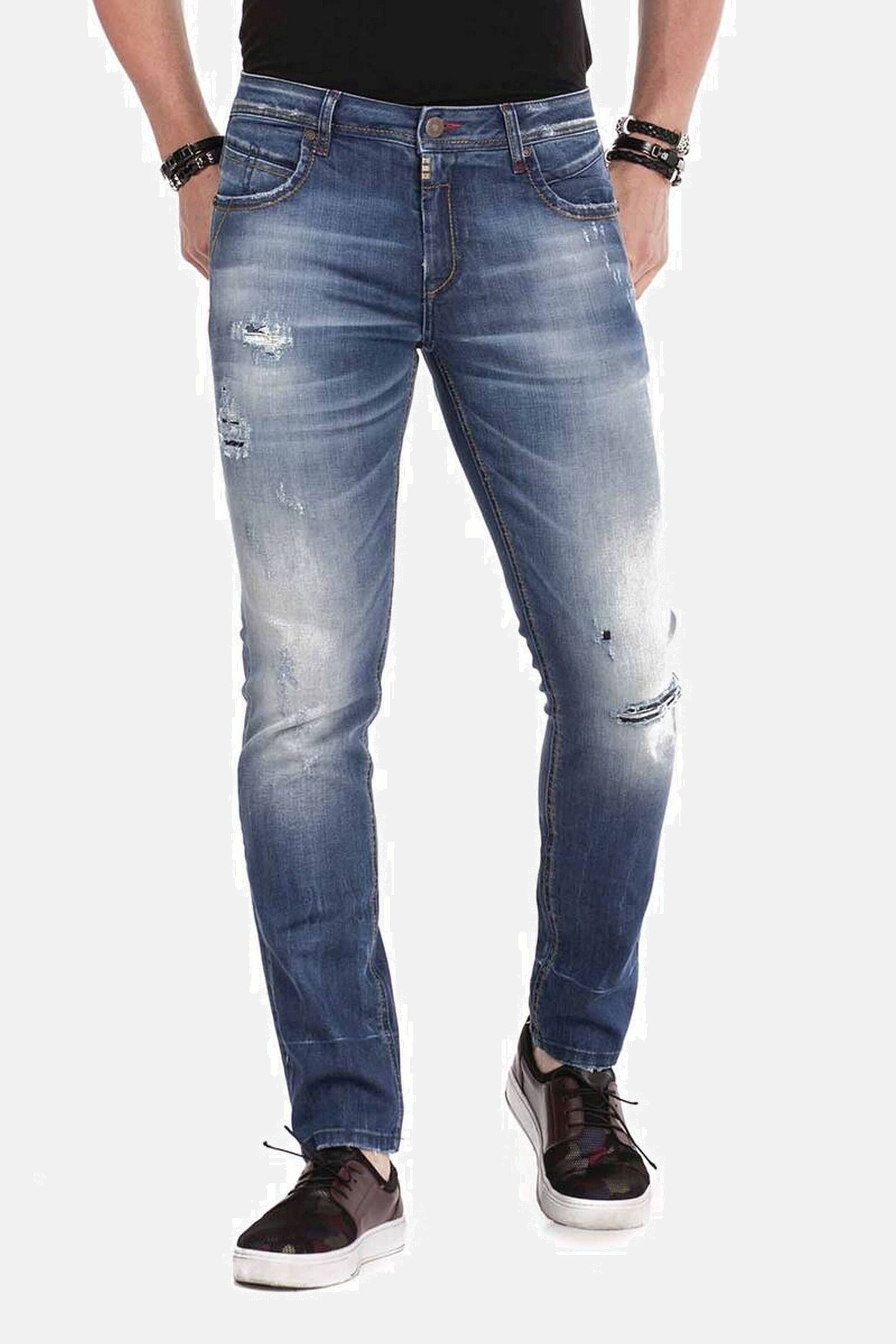 Cipo & Baxx Slim-fit-Jeans Jeans im Destroyed-Look, CD-475 günstig online kaufen