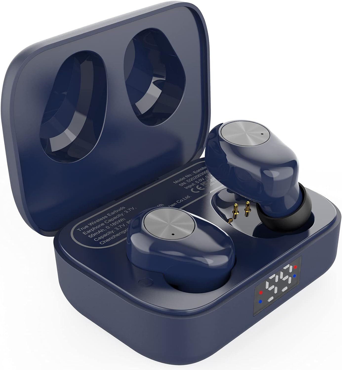 Eono Kabellos Bluetooth Sport Ohrhörer für Arbeit, Home Office Навушники-вкладиші (Natürlicher Klang für ein authentisches Musikerlebnis unterwegs., mit klarem Klang, IPX7 wasserfest, USB-C-Ladung)