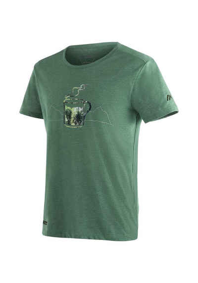 Maier Sports Funktionsshirt Coffee Break M Vielseitiges T-Shirt in ansprechender Melange-Optik