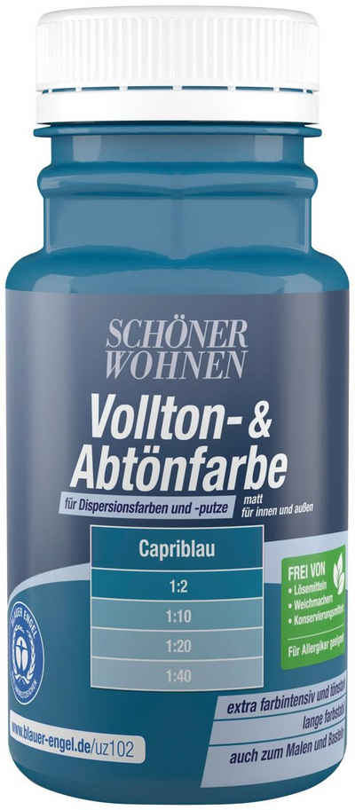 SCHÖNER WOHNEN FARBE Vollton- und Abtönfarbe Vollton- & Abtönfarbe, zum Abtönen von Dispersionsfarben und -putzen, farbintensiv