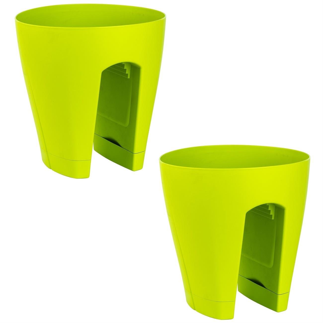 Engelland Blumentopf Geländertopf mit Wasserauffangschalen (Vorteils-Set, günstig online kaufen