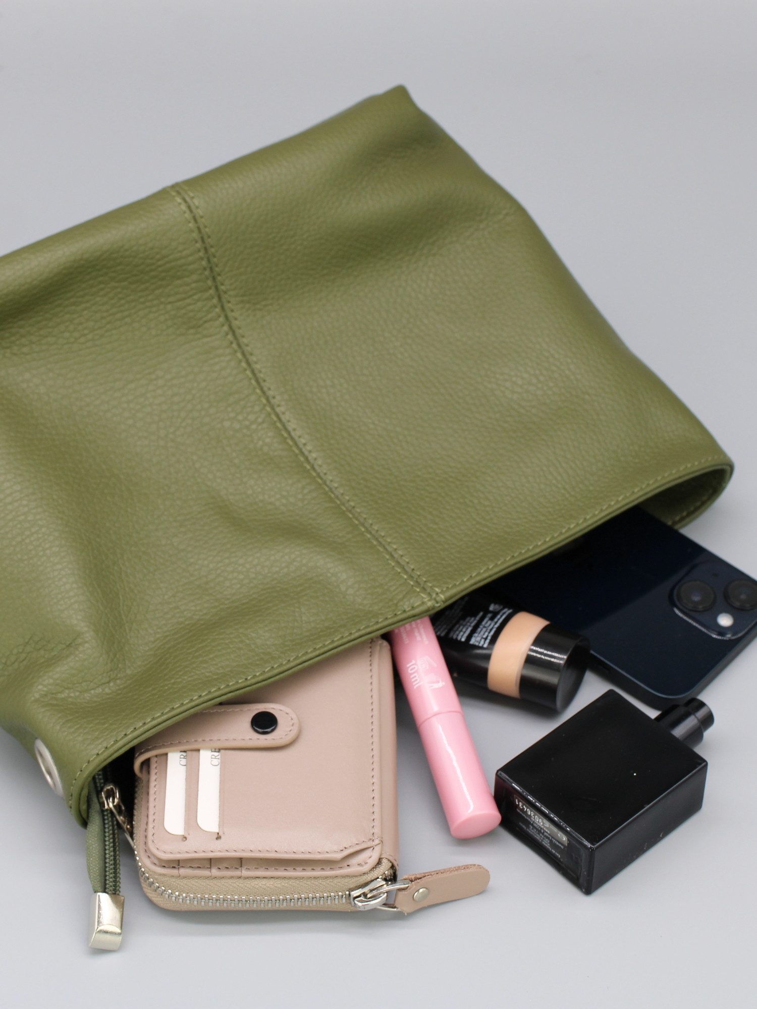 Adel Bags Schultertasche Vera Echt Leder Umhängetasche mit Innenfächern – 10 Farben, echtes Leder