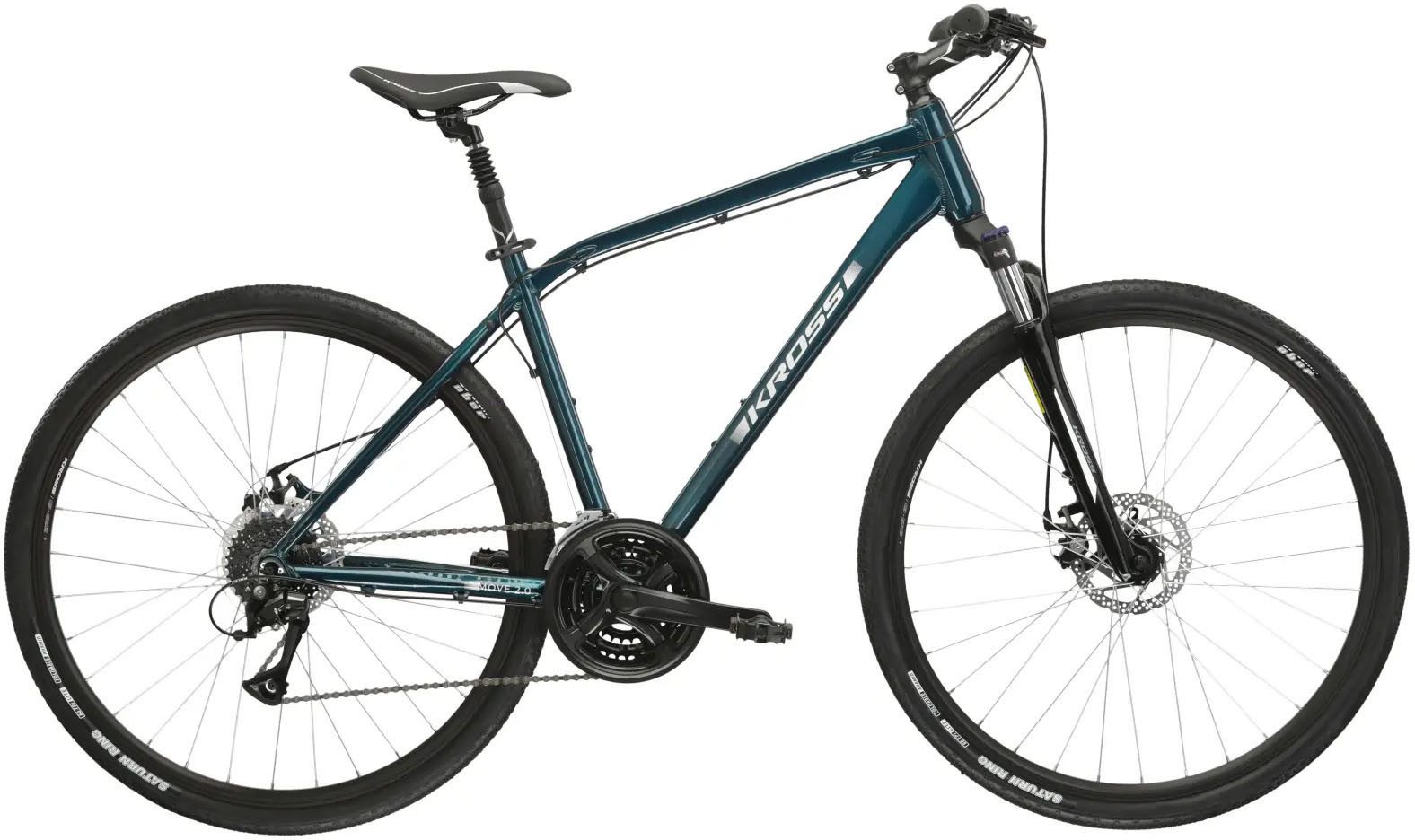 Kross Crossrad Crossrad Herren 28" Move 2.0 türkis 24 Gänge, 24 Gang Shimano ACERA M3020 Schaltwerk, Kettenschaltung