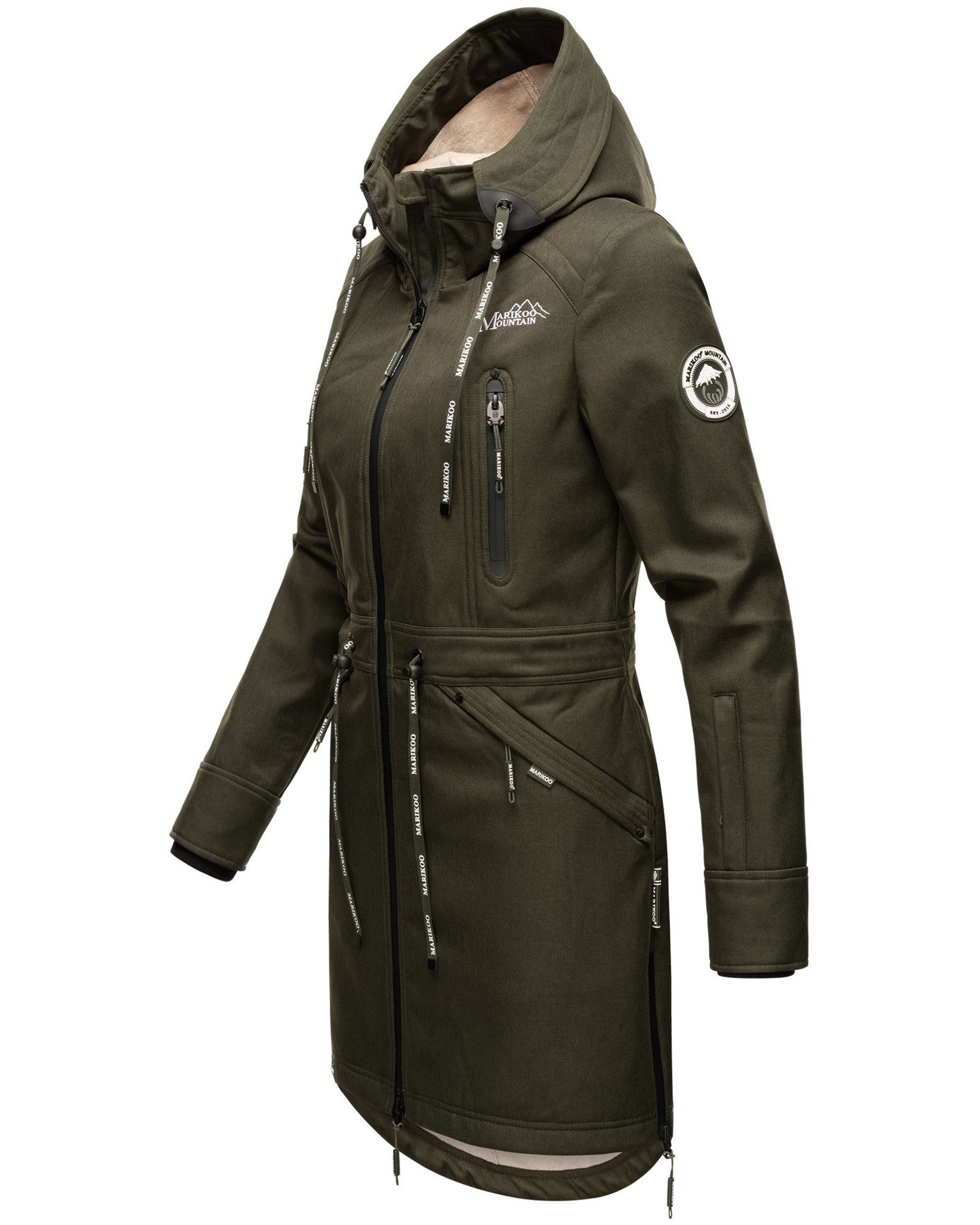 Marikoo Softshelljacke mit warmen Teddyfleece