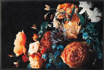 Fußmatte Bonflora, wash+dry by Kleen-Tex, rechteckig, Höhe: 7 mm, Schmutzfangmatte, Motiv Blumen, rutschhemmend, waschbar