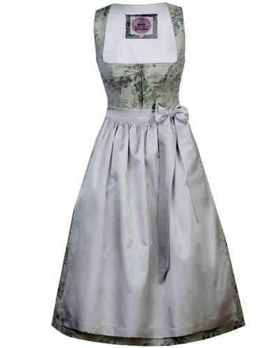 MarJo Dirndl 'Susanne' mit floralem Muster 698170, Mint 70cm