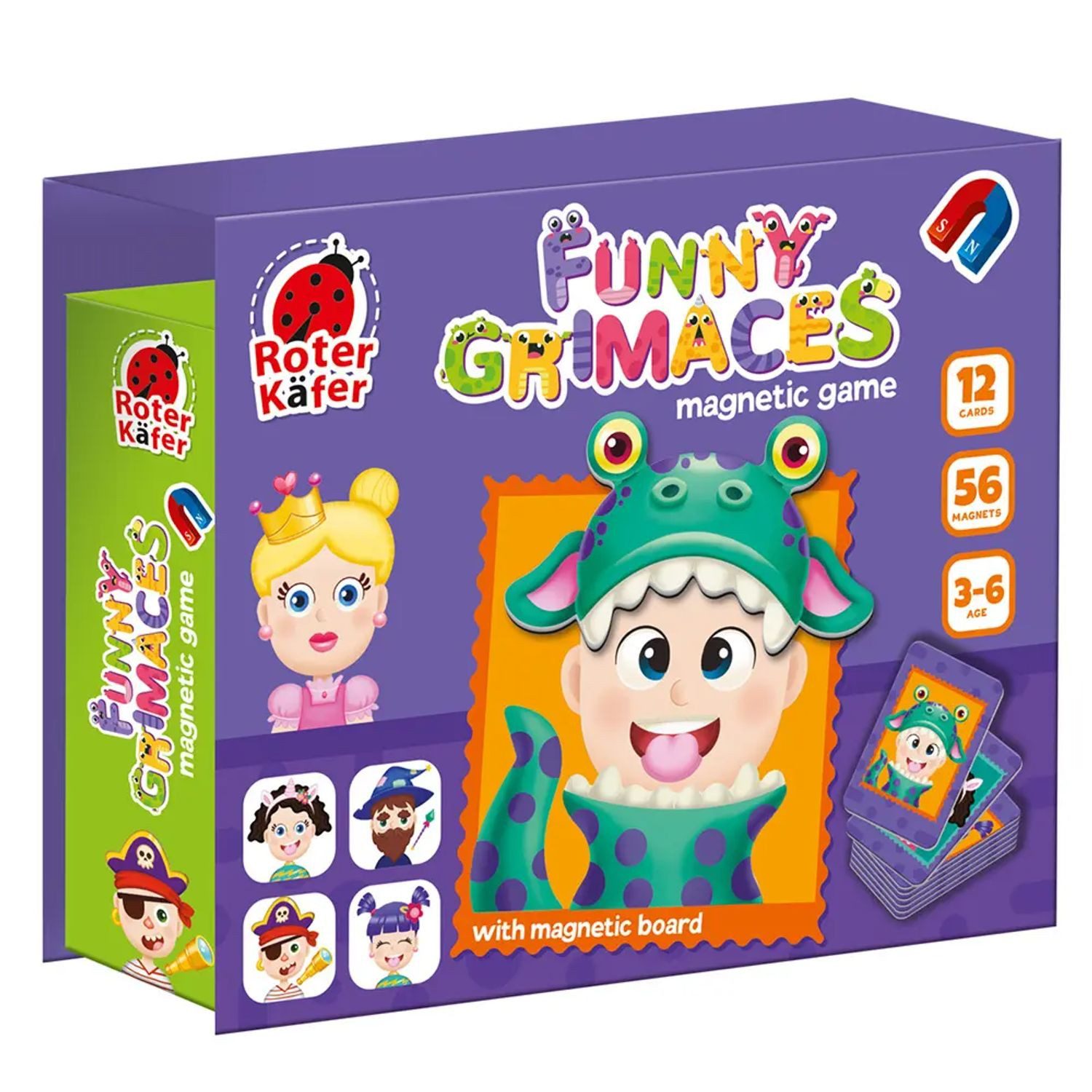 Käfer Spiel Magnetspiel Roter Käfer Lustige Grimassen RK2030-07