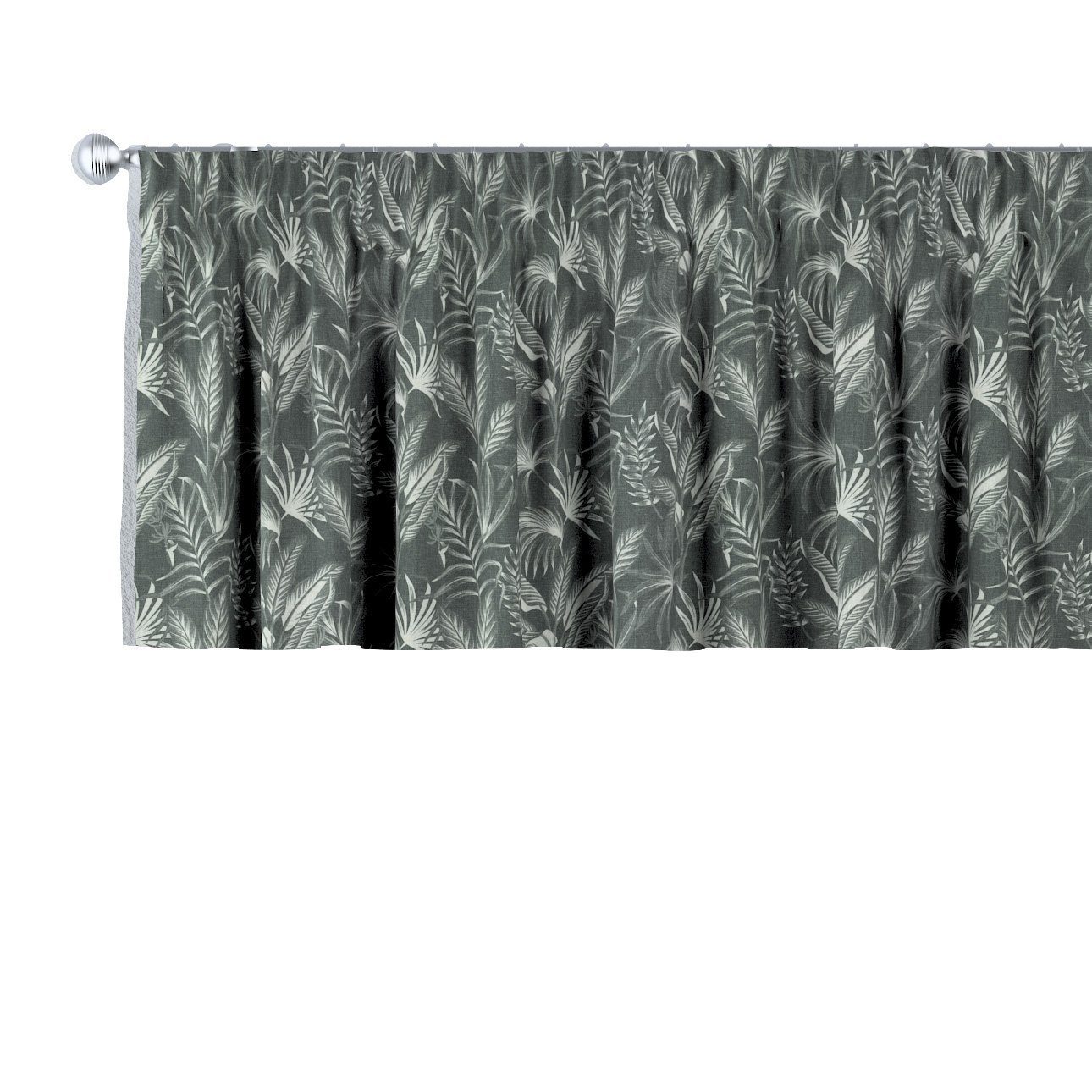 Vorhang mit Kräuselband cm, x Dekoria 130 schwarz 40 Flowers