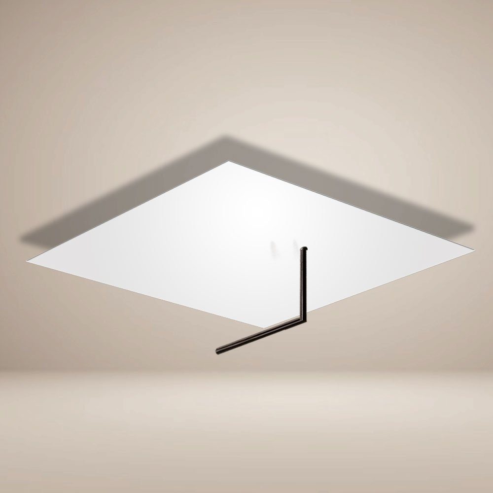 Warmweiß s.luce Weiß, Deckenlampe Wandlampe Edge LED Deckenleuchte