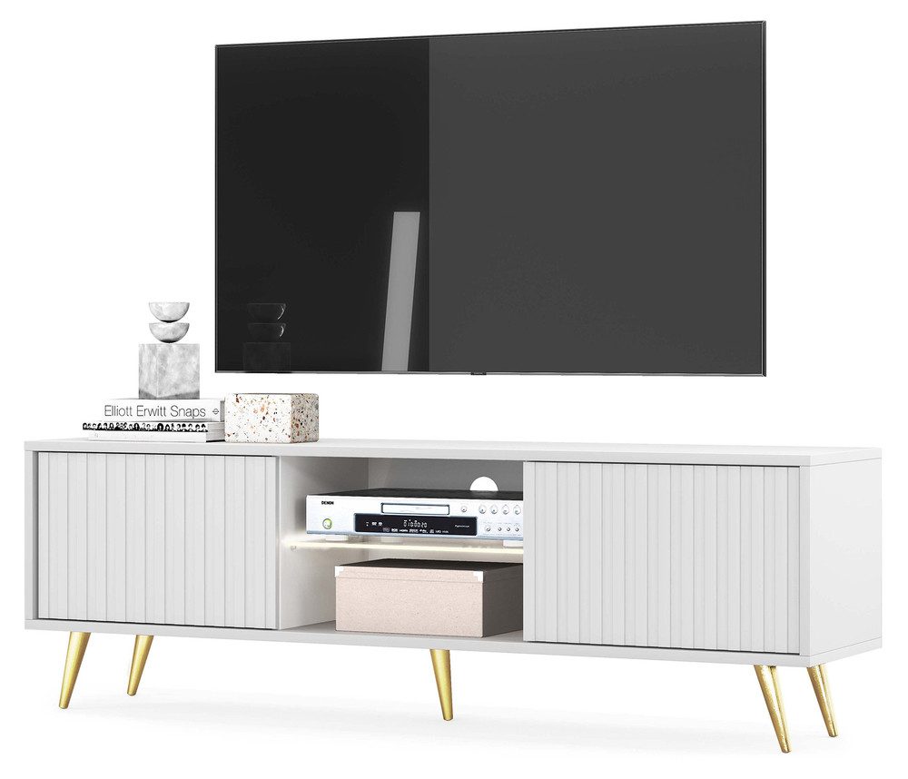 Selsey TV-Schrank BELLO mit goldenen Füßen, günstig online kaufen