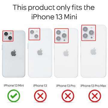 Nalia Smartphone-Hülle Apple iPhone 13 Mini, Echt Holz Klapp Hülle / Magnetverschluss / Standfunktion / Flip Case