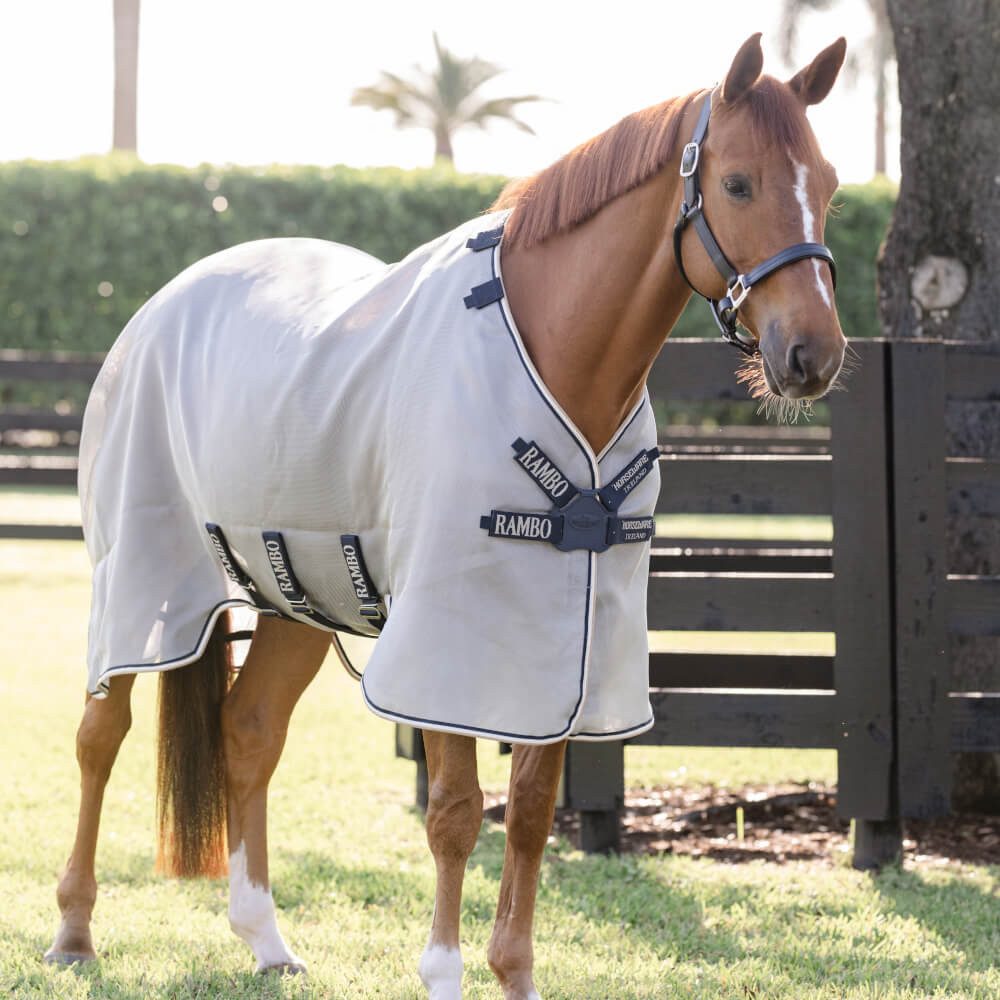 Horseware Pferde-Fliegendecke Horseware Rambo Protector Fieldsafe
