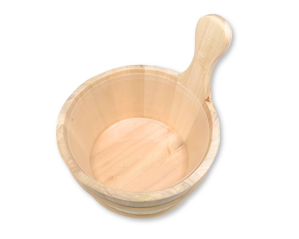 Blumenberg Aufgusstopf Sauna-Aufgusskübel aus Espe naturbelassen 4 Liter günstig online kaufen