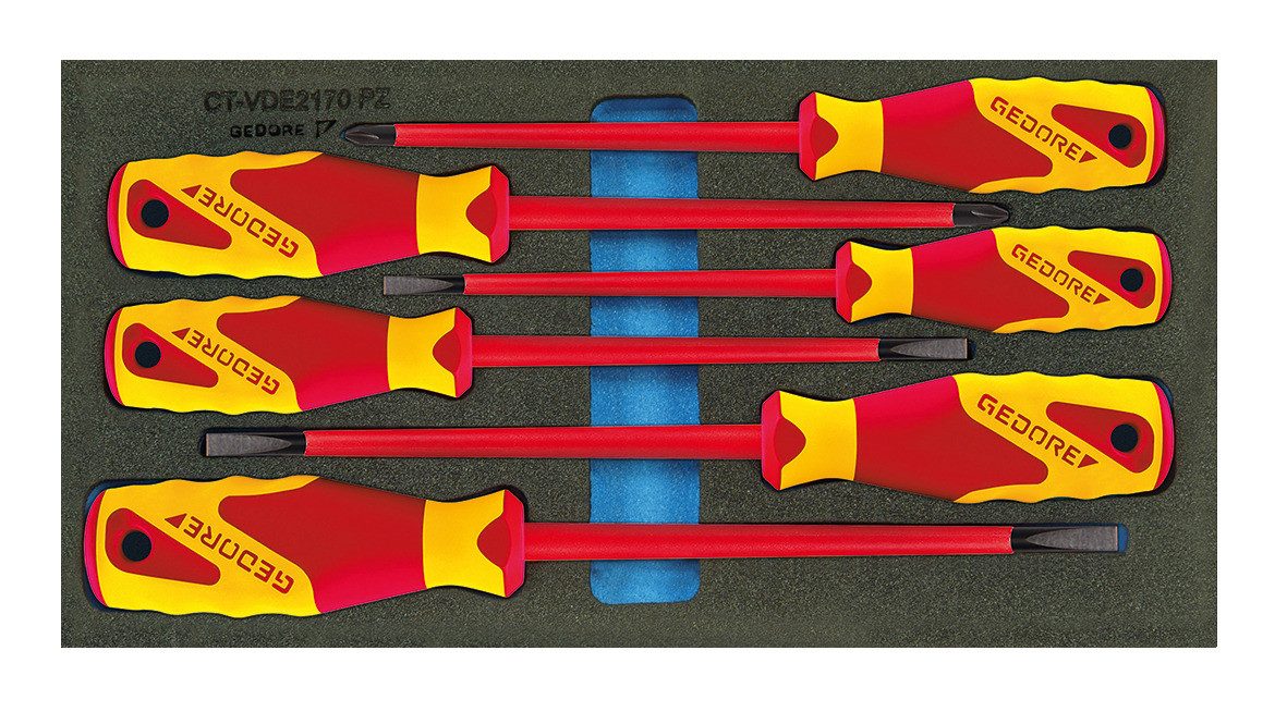 Gedore Schraubendreher 1500 CT1-VDE 2170 PZ VDE-Schraubendreher in Check-Tool-Modul