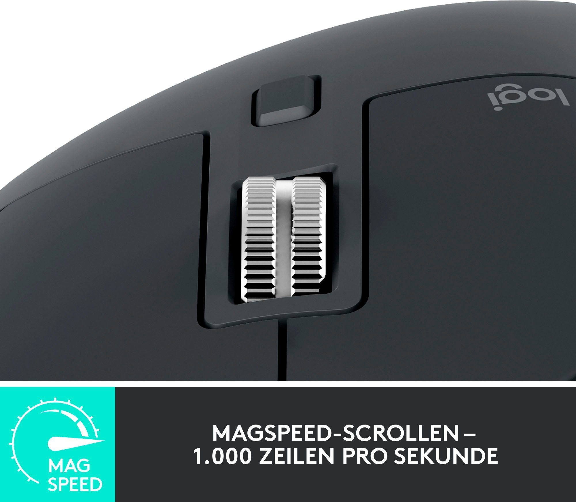 3S MX Grau Logitech Master Maus (Bluetooth)