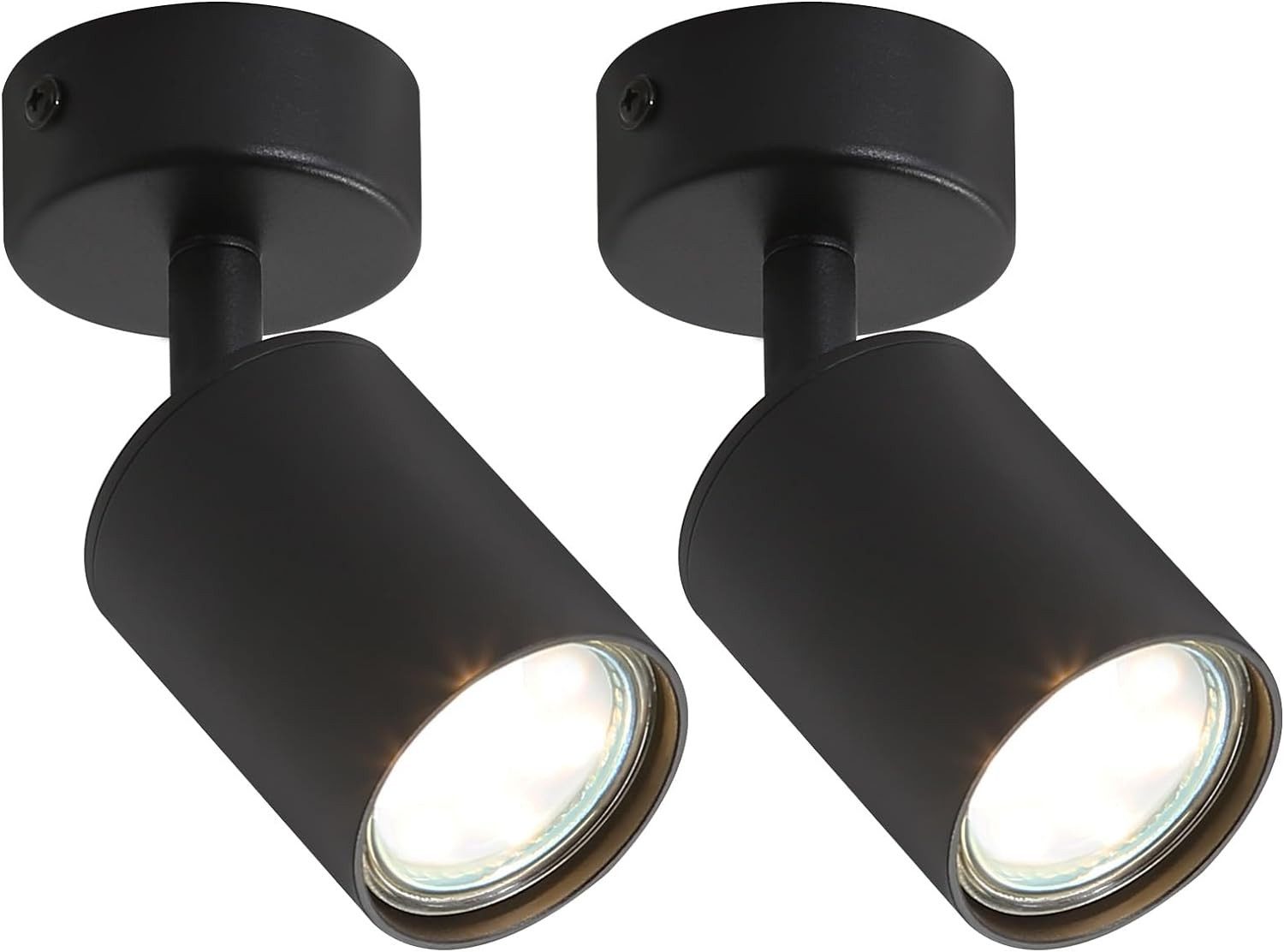 ZMH LED Deckenstrahler Retro Deckenleuchte Weiß/Schwarz günstig online kaufen