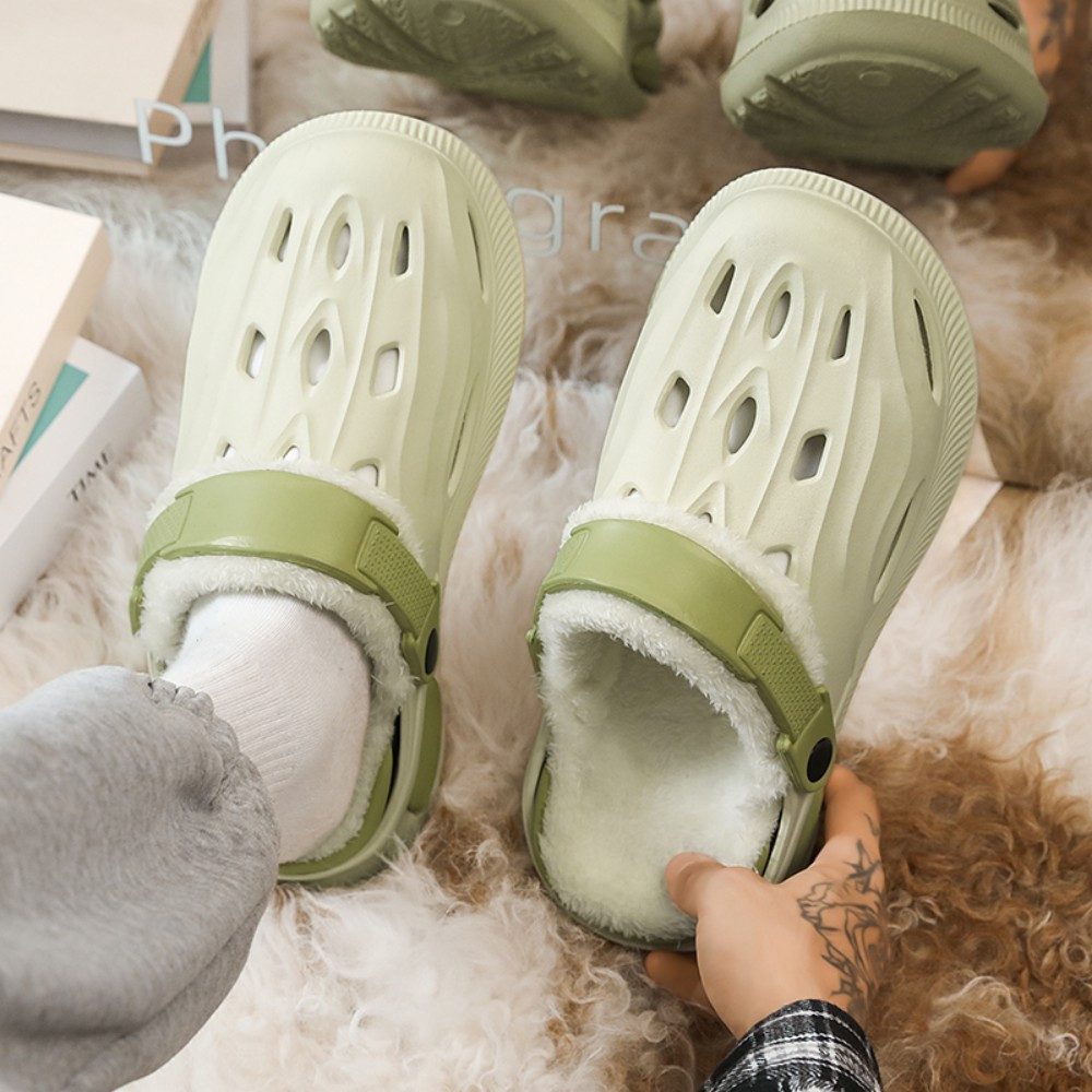 HUSK'SWARE Clog (Gefütterte Clogs für Damen und Herren – warme) Gefütterte Lochschuhe – komfortabel, warm und atmungsaktiv