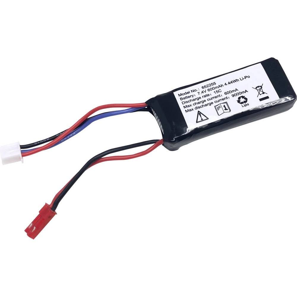 Reely 7.4 V 600 Mah 15C LiPo-Akku (1592467 1614803 Akku