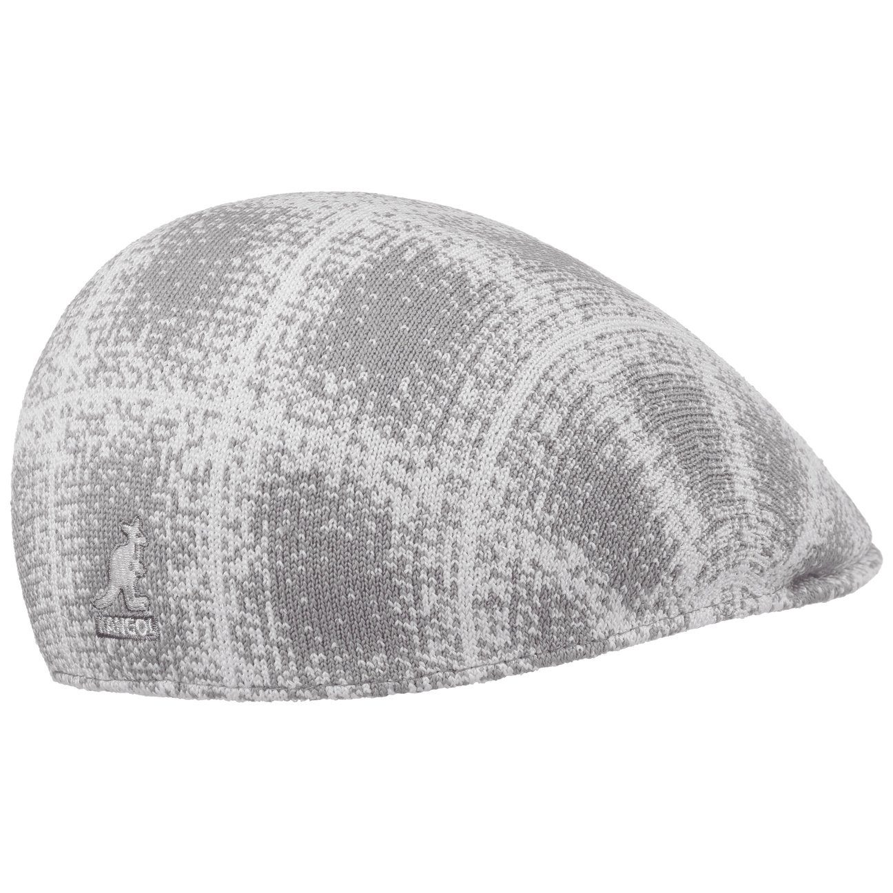 Kangol Flat Cap (1-St) grau Schirm Schirmmütze mit