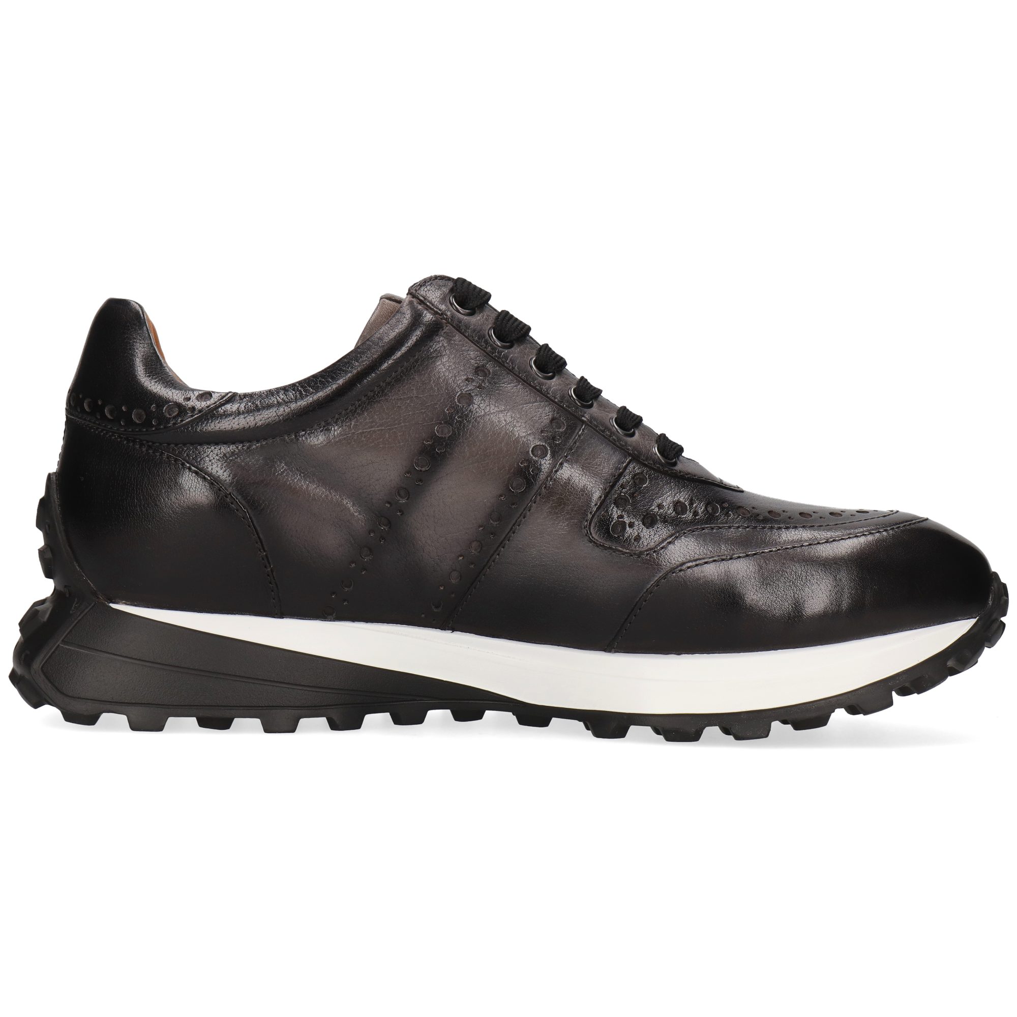Melvin & Hamilton Richmond 1 Leder-Sneakers für Herren Sneaker Plateausohlen, Echtes Leder, Herausnehmbare Innensohle