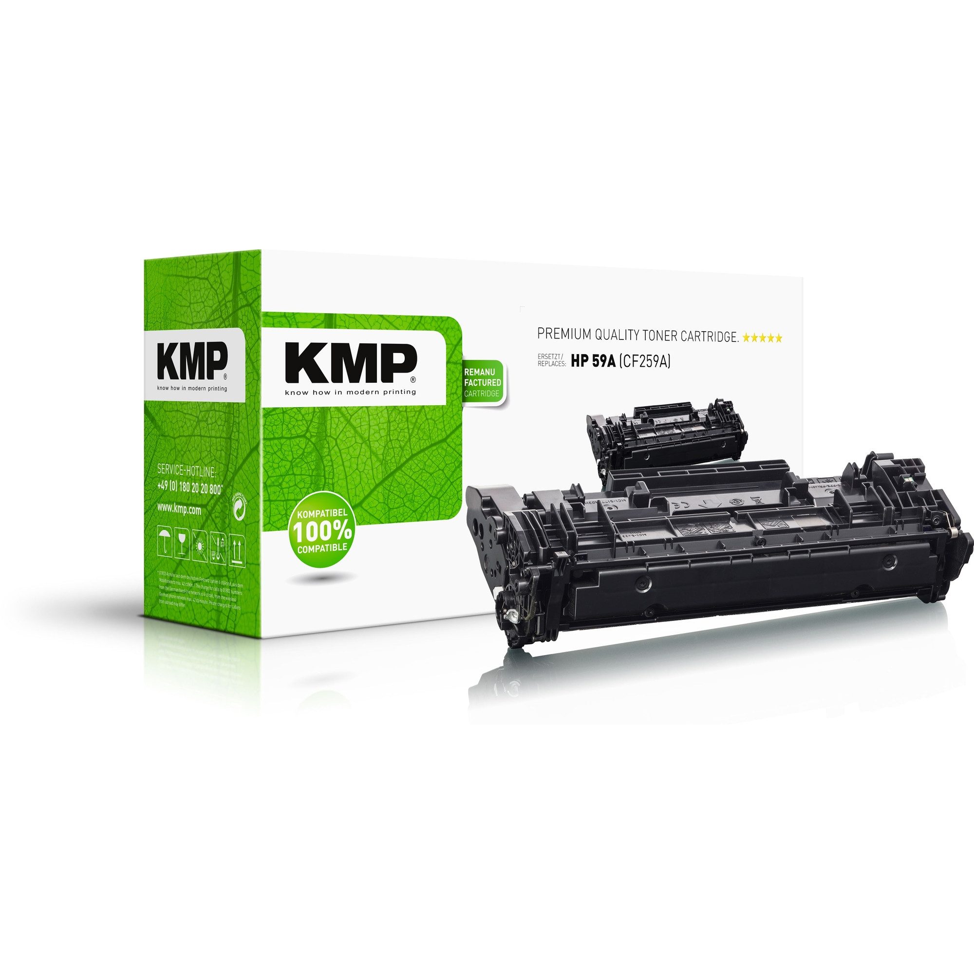 KMP Tonerpatrone Toner 2557,0000 wie HP CF259A 3000 Seiten schwarz