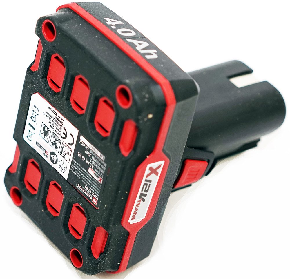 Parkside 12 V Akkuset 4 Ah, 1 Akku und Ladegerät PLGK 12 Akku (12 V)