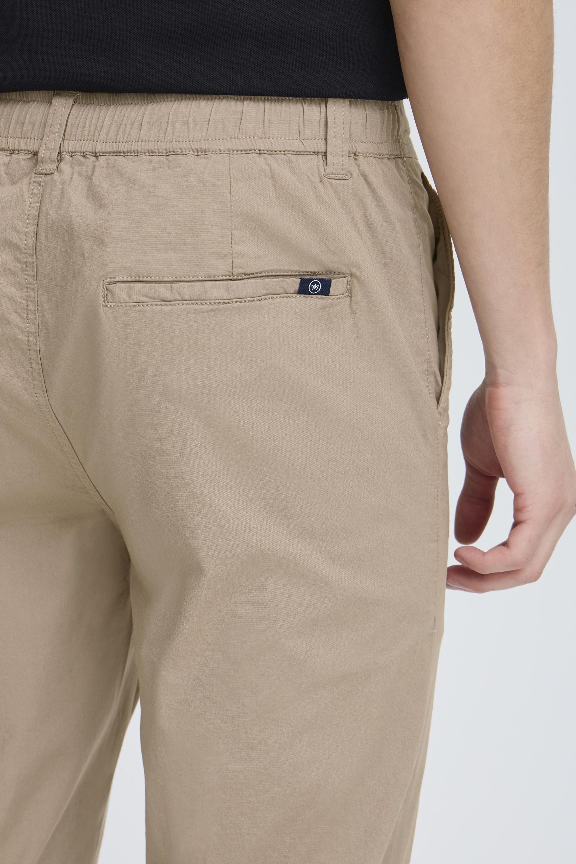 Kronstadt Chinohose KSSiero Stoffhose mit elastischem Bund und Kordeln - Tapered Fit