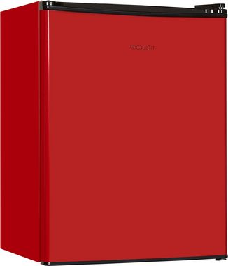 exquisit Kühlschrank KB60-V-090E rot, 62 cm hoch, 45 cm breit
