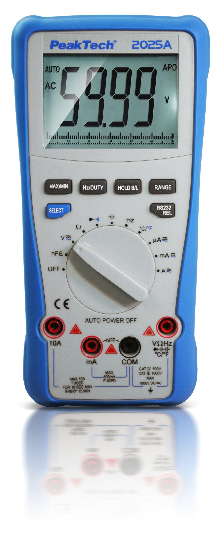 PeakTech Multimeter PeakTech 2025 Digitalmultimeter RMS ~ A: True Counts 6.000