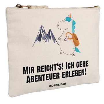 Mr. & Mrs. Panda Kosmetiktasche Grösse XL Große Einhorn Bergsteiger - Weiß - Geschenk, Pegasus, Einho (1-tlg), Vielseitig nutzbar