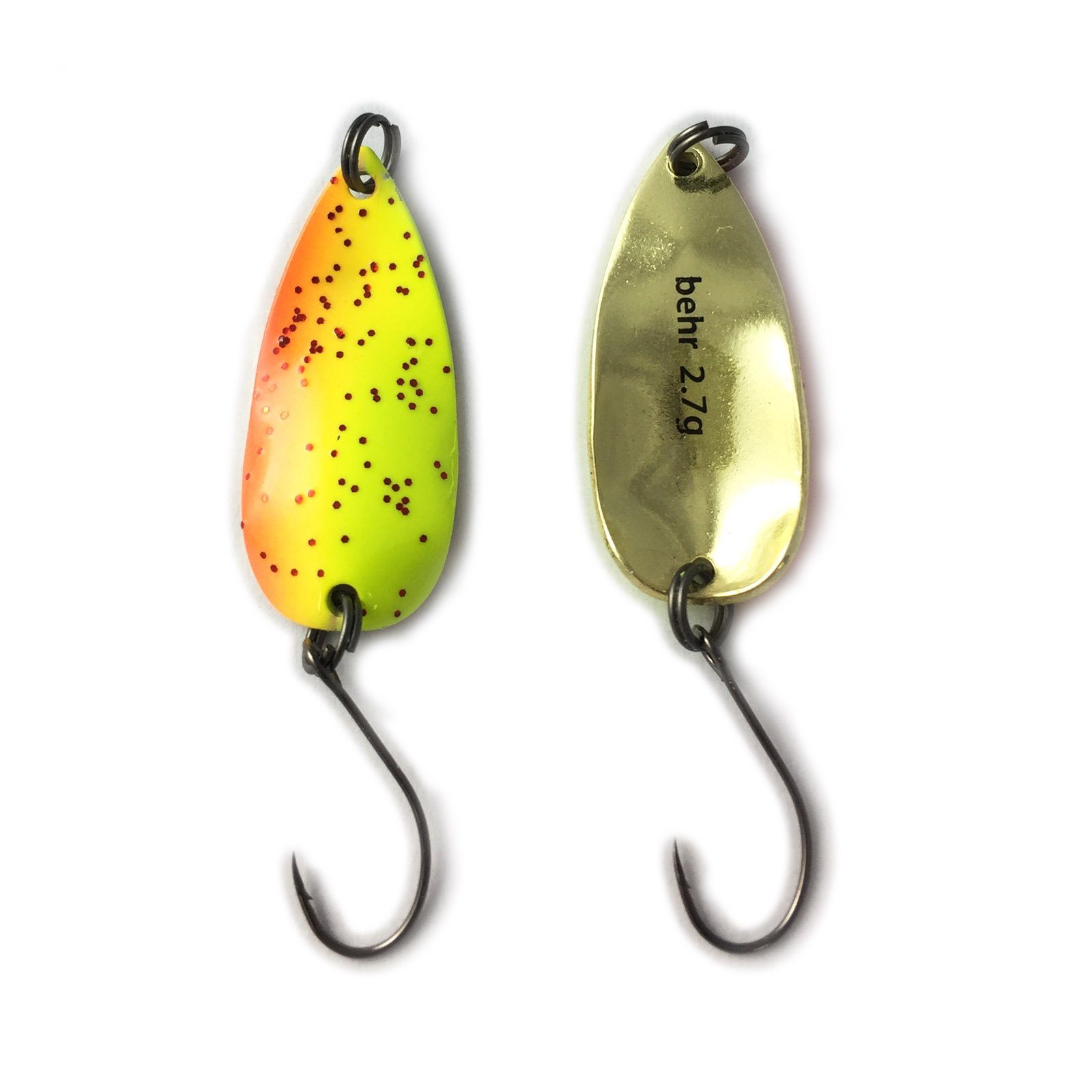 Behr Kunstköder TRENDEX L Spoon Trout Spinner 2,7g Blinker Forellen Köder UV-aktiv 04