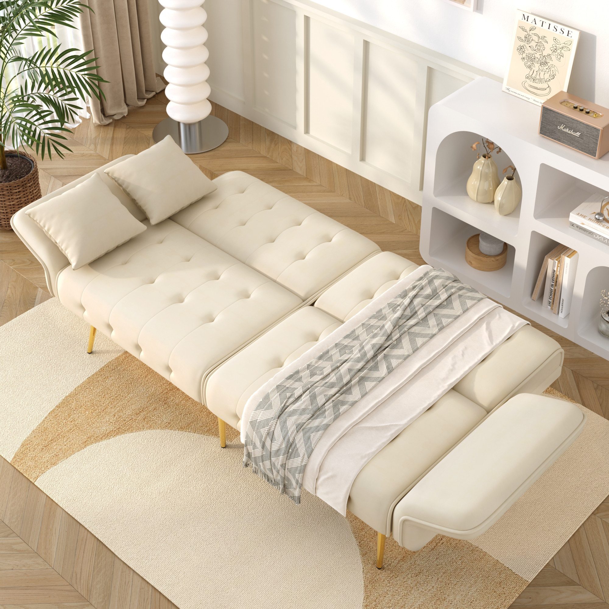 REDOM Schlafsofa 215x81,5 cm Gästebett, Polstersofa, Gästebett 1 Teile, ver günstig online kaufen