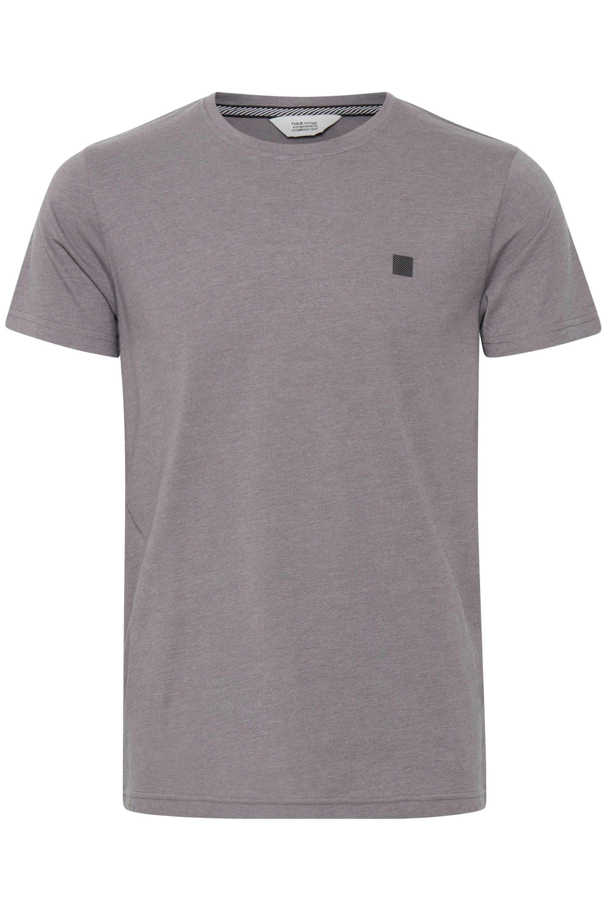 !Solid T-Shirt SDConni T-Shirt mit Rundhalsausschnitt Grey Melange (1840051)
